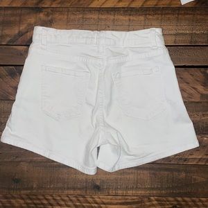 White Denim Shorts
